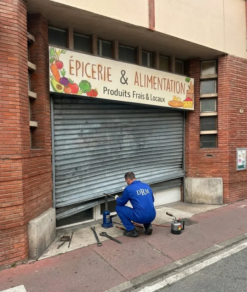 Rideau de boutique débloqué — Rideau métallique à Antony